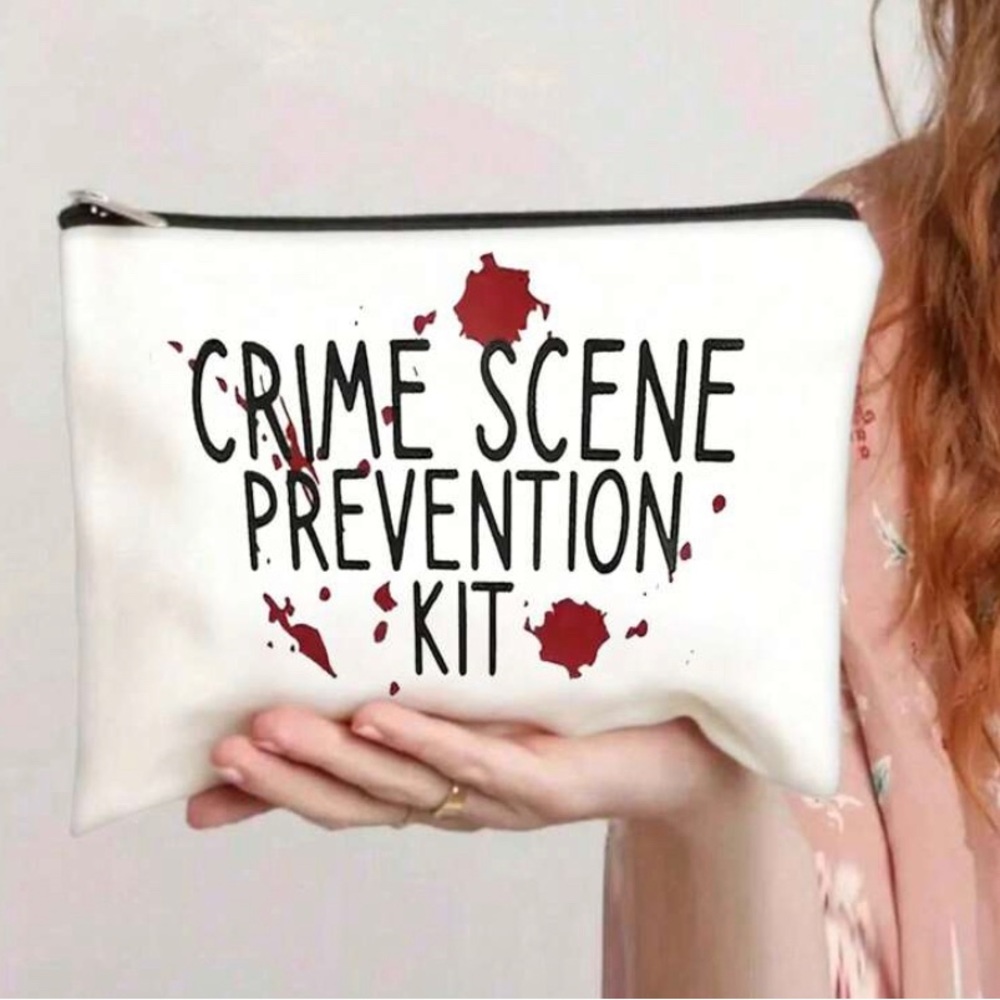 White Crime Scene Prevention Kit Pouch